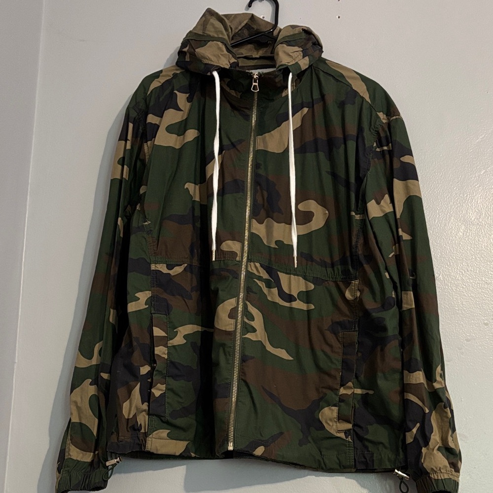 Forever 21 Men's Green Camouflage Field Jacket